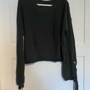 Dark green bell sleeve sweater